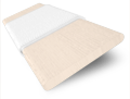 Metropolitan Almond & White Wooden Blind - 63mm Slat sample image
