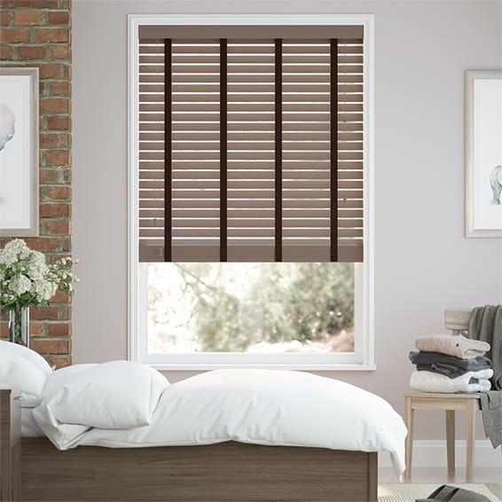 Metropolitan Clay & Carob Wooden Blind - 50mm Slat