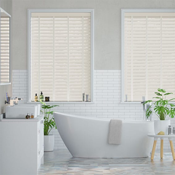 Metropolitan Vanilla & Cream Wooden Blind - 50mm Slat