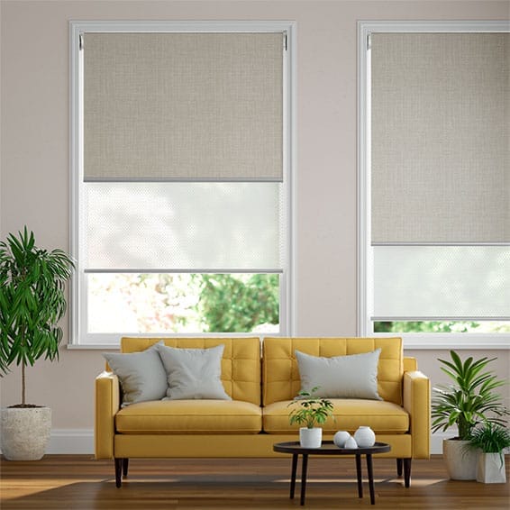 Twist2Fit Double Roller Moda Warm Grey Blind