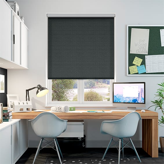 Electric Oblivion Jet Roller Blind