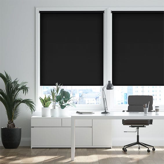 Obscura Charcoal  Roller Blind
