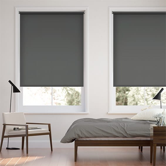 Obscura Blockout Slate Grey  Roller Blind