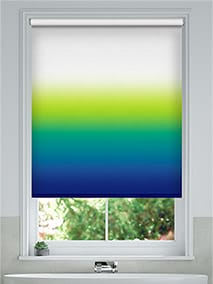 Ombre Navy Emerald Roller Blind thumbnail image
