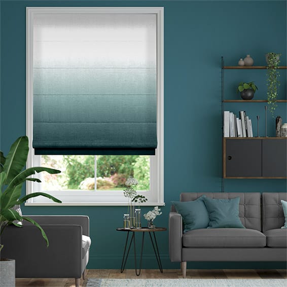 Ombre Ocean  Roman Blind