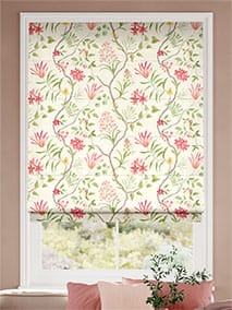 Orchid Trail Berry Lime Roman Blind thumbnail image