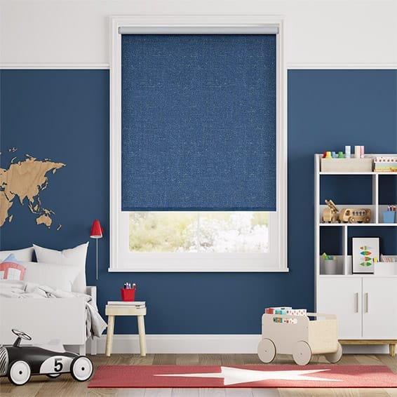 Choices Paleo Linen Blue Azure  Roller Blind