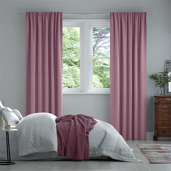 Paleo Linen Damson Curtains