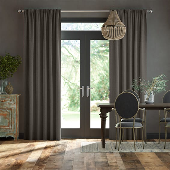 Paleo Linen Vapour Grey Curtains