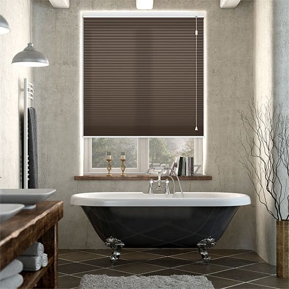 Thermal HoneyLight Dark Cocoa Pleated Blind