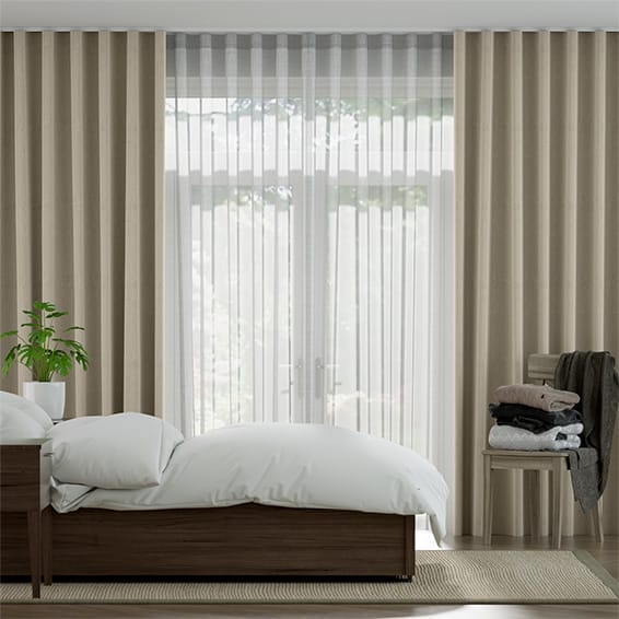Double S-Fold Penthouse Country Grey & Smoke Curtains