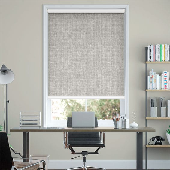 Twist2Fit Moda Blockout Ash Grey Roller Blind