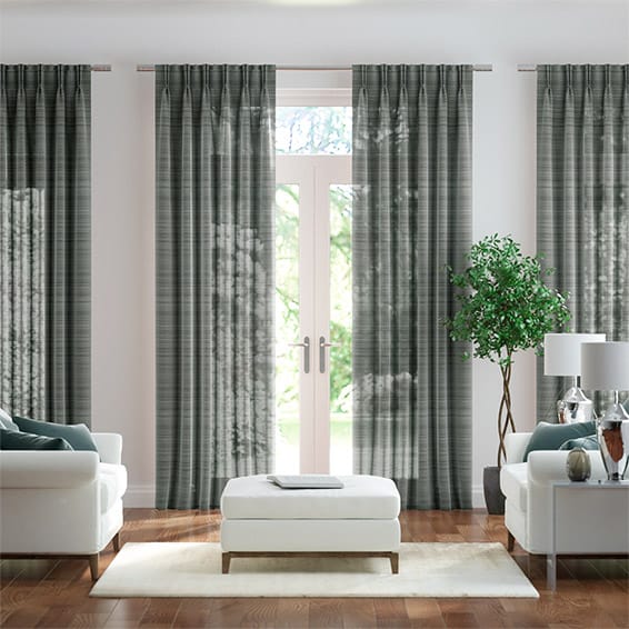 Rochana Sheer Iron Grey Curtains