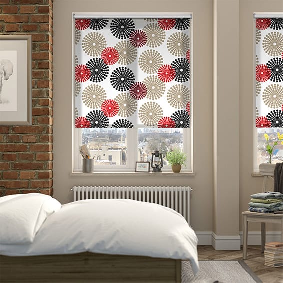 Salina Red Roller Blind