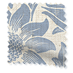 William Morris Sunflower Vintage Blue Curtains swatch image