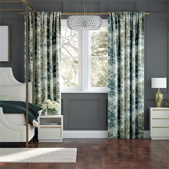 Sylvan Vintage Linen Forest Curtains