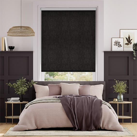 Thermal Luxe Dimout Charcoal  Roller Blind