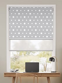 Express Twist2Fit Double Roller Grey Double Roller Blind thumbnail image