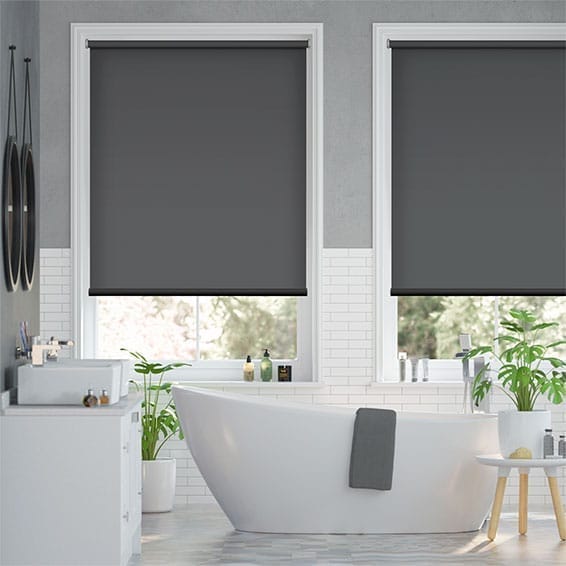 Twist2Fit Titan Blockout Kendall Charcoal Roller Blind