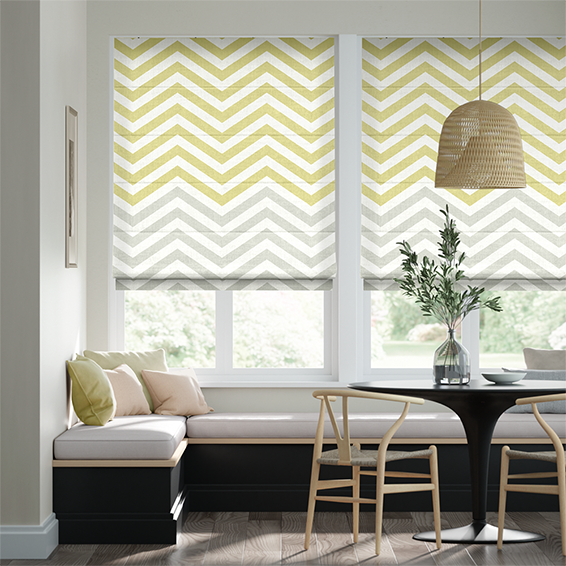 Vector Border Honey Dew  Roman Blind