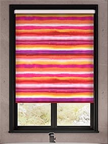 Watercolour Stripe Sunset Roller Blind thumbnail image