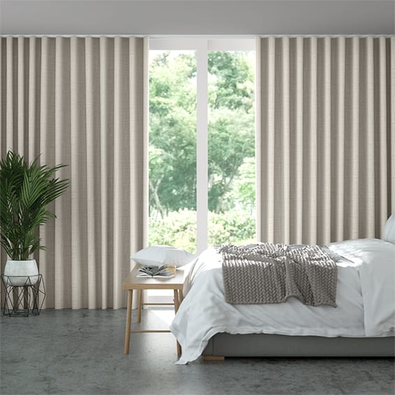 S-Fold Acantha Warm Grey Curtains