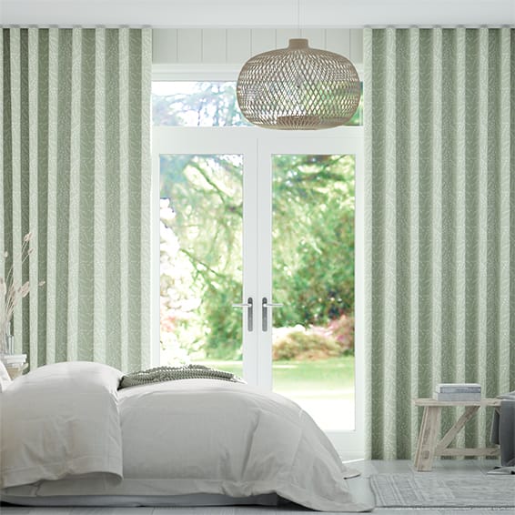 S-Fold Armeria Mint Curtains