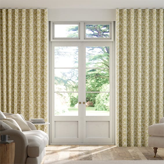 S-Fold Baroc Saffron Curtains