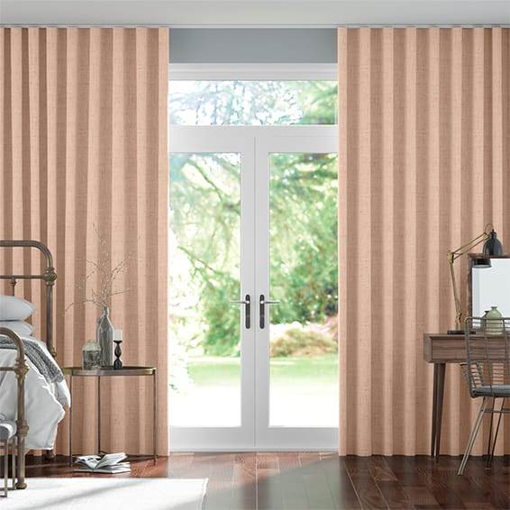 Bijou Linen Candyfloss  S-Fold Curtains