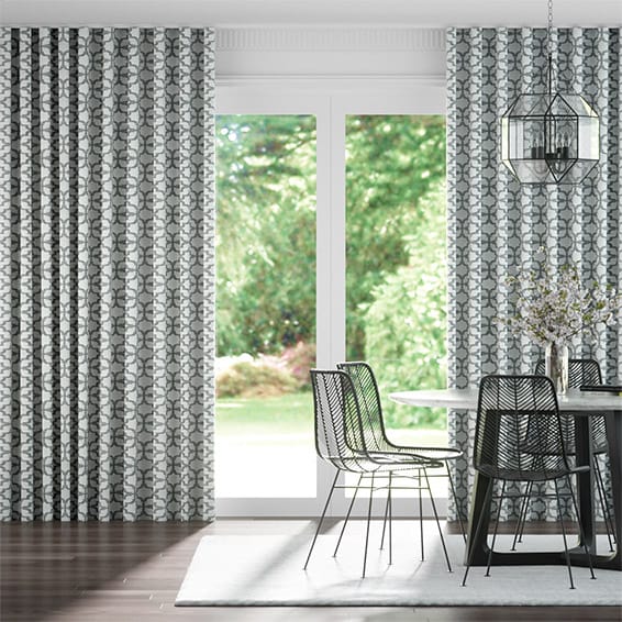 S-Fold Lattice Silver Curtains