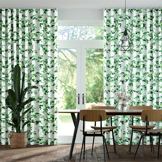 S-Fold Rainforest Moss Curtains