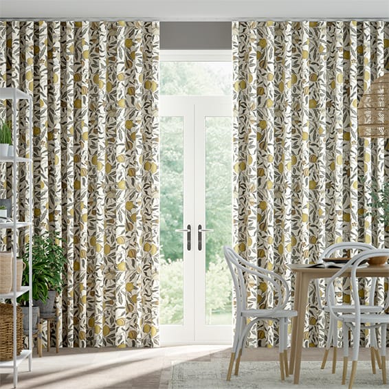 S-Fold William Morris Fruit Primrose Curtains