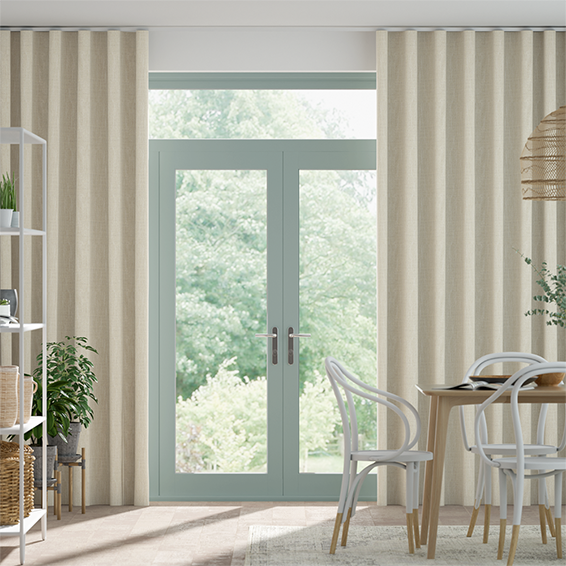 S-Fold Wilton Natural Weave Curtains