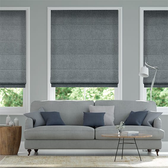 Waycroft Slate Roman Blind