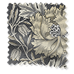 William Morris Honeysuckle and Tulip Velvet Gunmetal swatch image