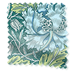 William Morris Honeysuckle and Tulip Velvet Moonstone Roller Blind swatch image