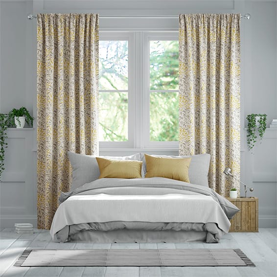 William Morris Willow Bough Gold Curtains